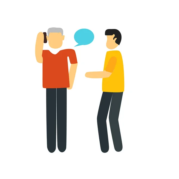 Gesprek pictogram vector geïsoleerd op een witte achtergrond, Conversat — Stockvector