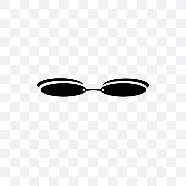 Icona vettoriale rettangolare del telaio dell'occhiale isolata su b trasparente — Vettoriale Stock