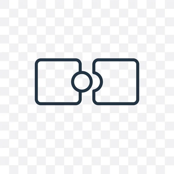 共同ロゴ透明な背景に分離された関節ベクトル アイコン — ストックベクタ