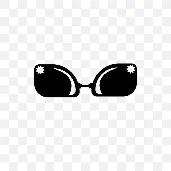 Ikon vektor kacamata mata diisolasi pada latar belakang transparan, Eyegl - Stok Vektor