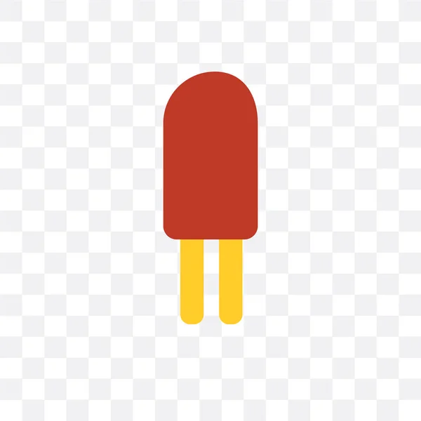 Popsicle vector icon isolated on transparent background, Popsicl — Stock Vector