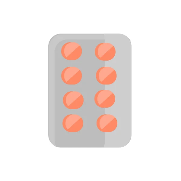 Pílulas contraceptivas vetor ícone isolado no fundo branco, Co — Vetor de Stock
