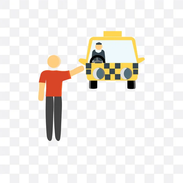 Εικονίδιο του φορέα cab απομονώνονται σε διαφανές φόντο, Cab λογότυπο des — Διανυσματικό Αρχείο