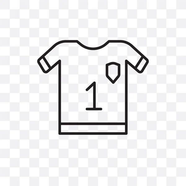 Soccer jersey vector pictogram geïsoleerd op transparante achtergrond, dus — Stockvector