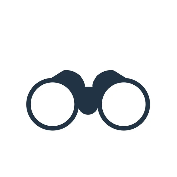 Binoculars icon vector isolated on white background, Binoculars — Stock Vector