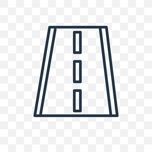 道路のロゴ開発、透明な背景に分離された道路ベクトル アイコン — ストックベクタ