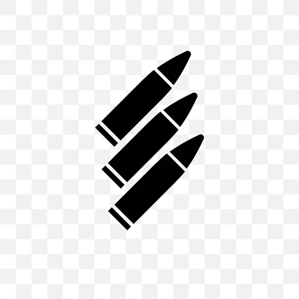 Bullets vector icon isolated on transparent background, Bullets — Stock Vector