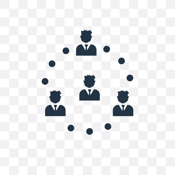 Networking vector icono aislado sobre fondo transparente, Netwo — Archivo Imágenes Vectoriales