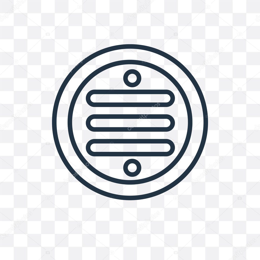 Drain vector icon isolated on transparent background, Drain logo concept