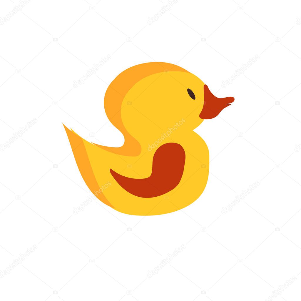 Rubber duck icon vector isolated on white background, Rubber duc