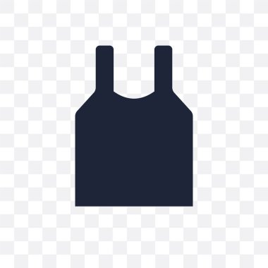 Kolsuz şeffaf simge. Spor salonu ve fitness koleksiyonundan kolsuz sembolü tasarım. Basit öğe vektör çizim şeffaf arka plan üzerinde.