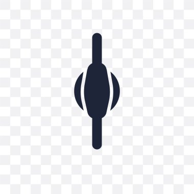 Yumruk topu şeffaf simge germe. Yumruk topu sembolü tasarım spor salonu ve fitness koleksiyonundan germe. Basit öğe vektör çizim şeffaf arka plan üzerinde.