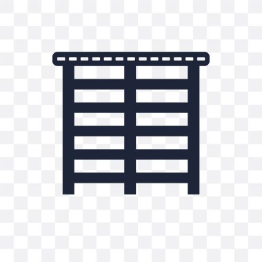 Kafes şeffaf simge. Kafes sembolü tasarım spor salonu ve fitness koleksiyonundan. Basit öğe vektör çizim şeffaf arka plan üzerinde.