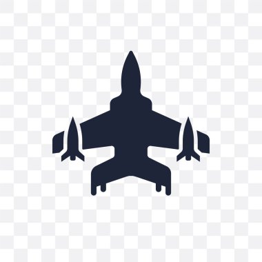 Jet şeffaf simge. Jet sembolü tasarım ordu Collection.