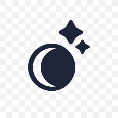 Hilal ay şeffaf simge. Hilal ay sembolü tasarım astronomi Collection.