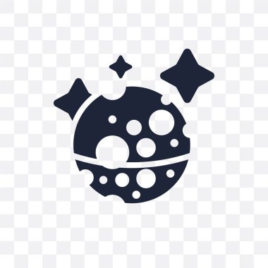 Mercury şeffaf simge. Merkür sembolü tasarım astronomi Collection.