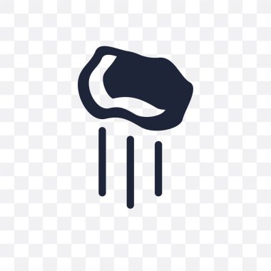 Meteor şeffaf simge. Meteor sembolü tasarım astronomi Collection.