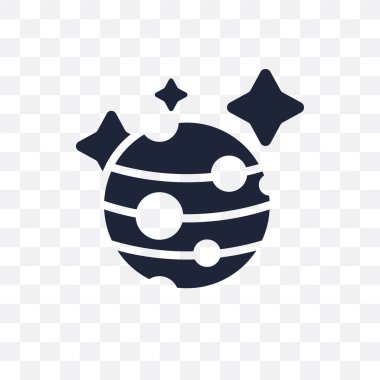 Mars şeffaf simge. Mars tasarım astronomi koleksiyonundan sembolü.