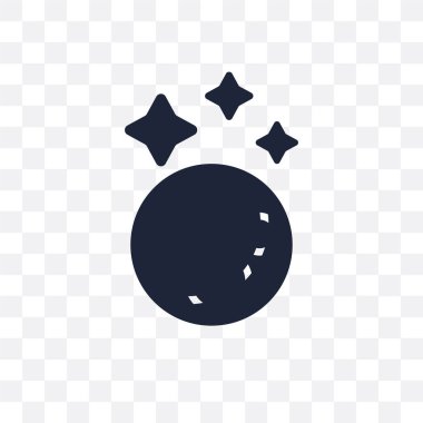 Ay şeffaf simge. Ay sembolü tasarım astronomi Collection.