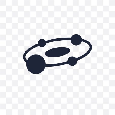 Gezegenler şeffaf simge. Gezegenler sembolü tasarım astronomi Collection.