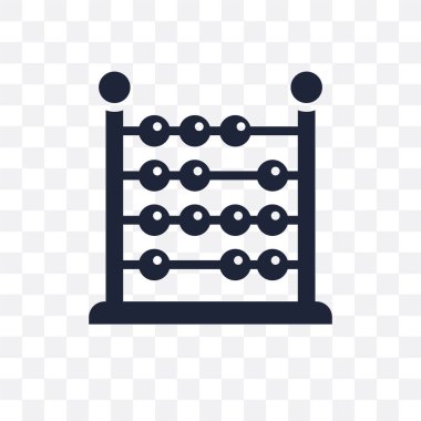 Abaküs şeffaf simge. Abaküs sembolü tasarım eğitim Collection.