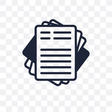 Kağıt saydam simgesi. Kağıt simgesi tasarım eğitim Collection.