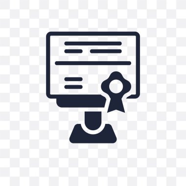 Yeterlilik şeffaf simge. Yeterlilik sembolü tasarım koleksiyonu öğrenme Online.