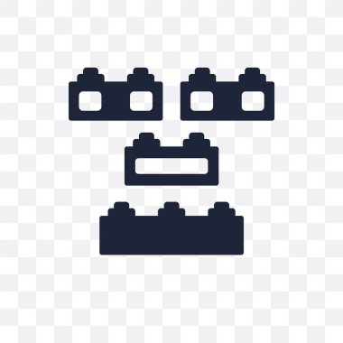 LEGO şeffaf simge. LEGO sembolü tasarım eğlence Collection.