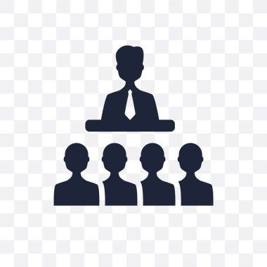 Şeffaf simge koçluk. İnsan kaynakları koleksiyonundan koçluk sembolü tasarım.