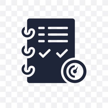 Şeffaf simge planlama. Simge tasarım zamanı managemnet koleksiyonundan planlama.