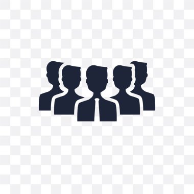 Grup şeffaf simgesi. Grup simgesi tasarım insan kaynakları Collection.
