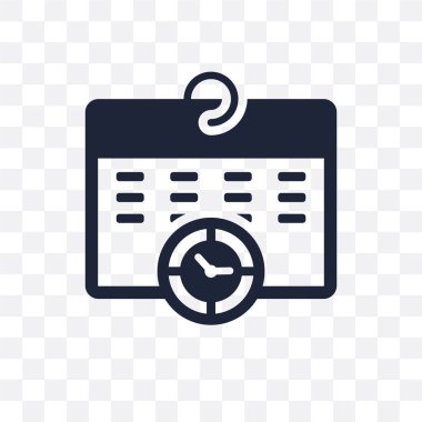 Zamanlama şeffaf simge. Program simgesi tasarım zamanı managemnet koleksiyonundan.