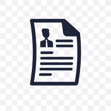 Özgeçmiş şeffaf simge. Sürdür simge tasarım insan kaynakları Collection.