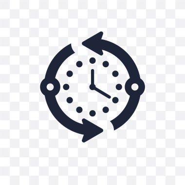 Zaman şeffaf simge. Zaman simgesi tasarım zamanı managemnet Collection.