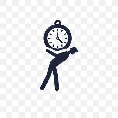 Zaman basınç şeffaf simge. Zaman basınç sembolü tasarım zamanı managemnet Collection.