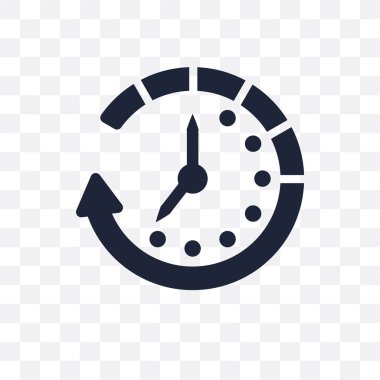 Şeffaf simge bekliyor. Simge tasarım zamanı managemnet koleksiyonundan bekliyor.