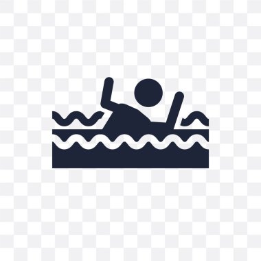 Şeffaf simge boğulmak. Simge tasarım sigorta koleksiyonundan boğulmak.