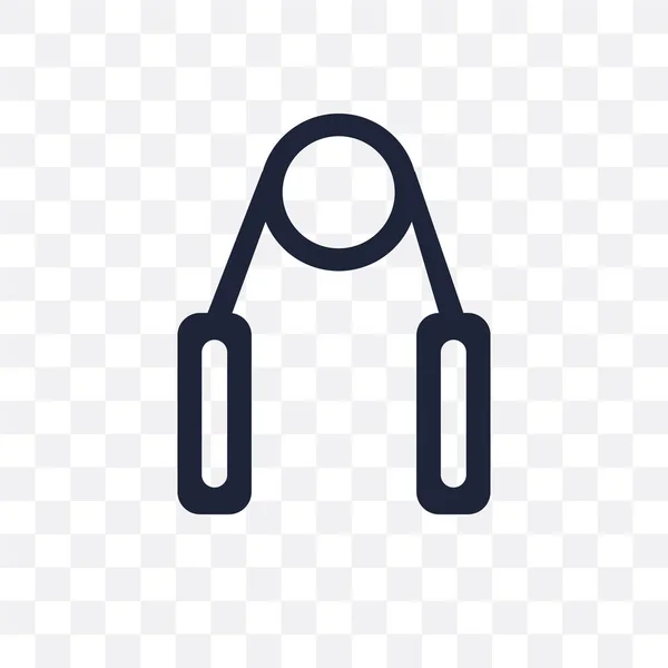 Průhledná Ikona Grip Grip Symbol Design Kolekce Tělocvičnu Lekce Fitness — Stockový vektor