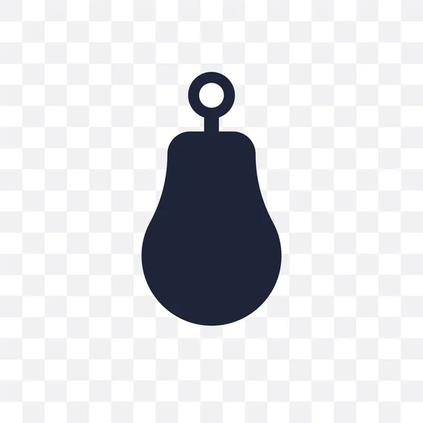 Punching Ball Transparent Icon Punching Ball Symbol Design Gym Fitness — Stock Vector