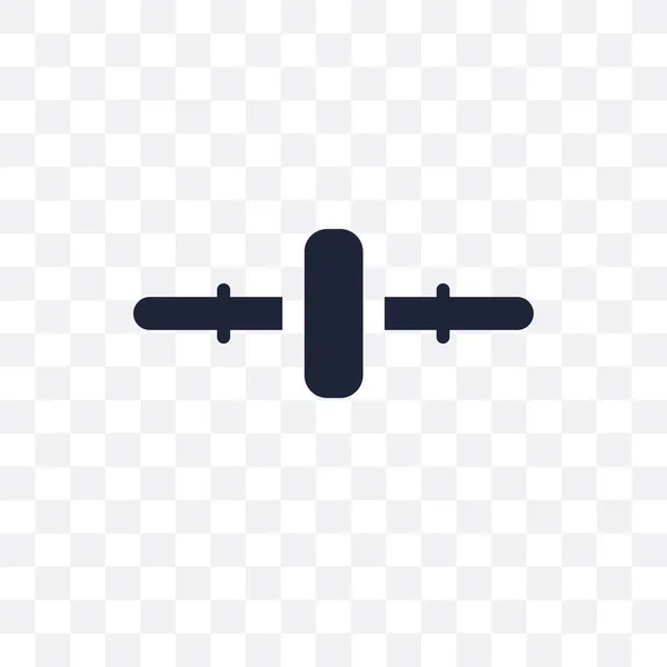Roller Transparentes Symbol Roller Symbol Design Aus Der Fitnessstudio Kollektion — Stockvektor