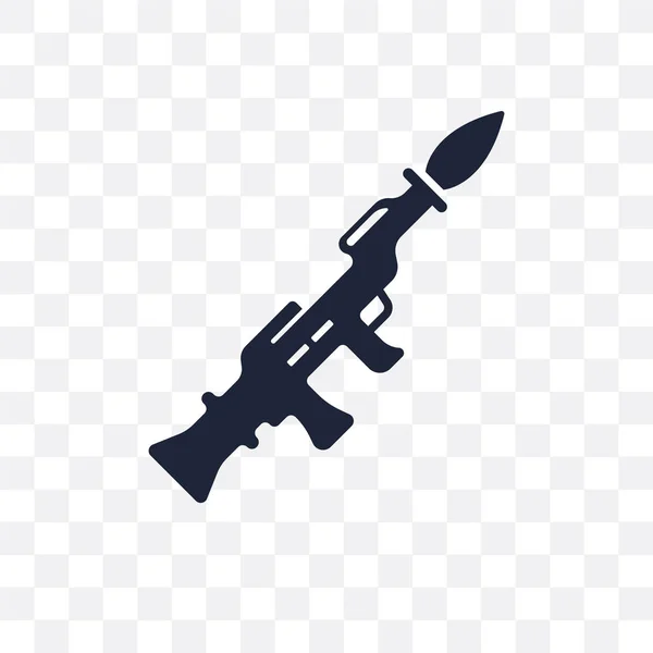 Ракета Носій Гранати Прозорою Іконкою Граната Launcher Символ Дизайн Армії — стоковий вектор