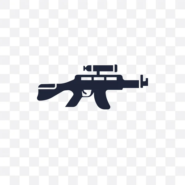Gewehr Durchsichtiges Symbol Gewehrsymbole Aus Armeesammlung — Stockvektor