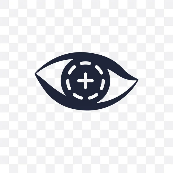 Bionische Kontaktlinse Transparentes Symbol Bionische Kontaktlinsensymbole Aus Zukünftiger Technologie Sammlung — Stockvektor