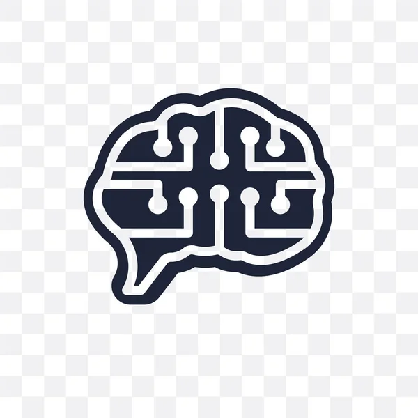 Futuro Cerebro Icono Transparente Futuro Cerebro Símbolo Diseño Colección Tecnología — Archivo Imágenes Vectoriales