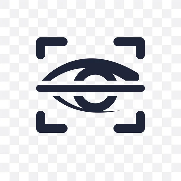 Eye Scan Transparentes Symbol Eye Scan Symboldesign Aus Der Sammlung — Stockvektor