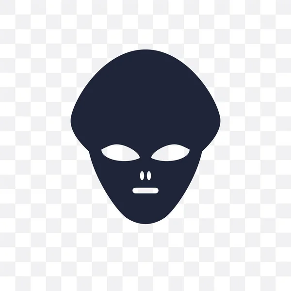 Icône Transparente Extraterrestre Conception Symboles Extraterrestres Collection Astronomy — Image vectorielle