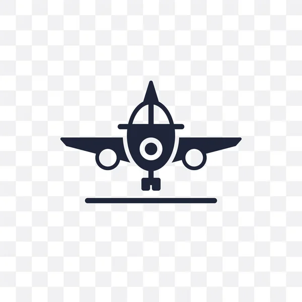 Доставка Через Прозрачную Иконку Plane Доставка Дизайну Символов Самолета Коллекции — стоковый вектор