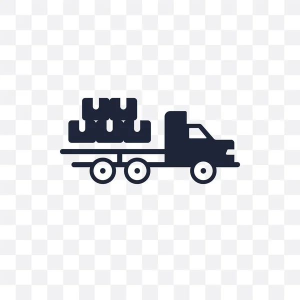 Przezroczysta Ikona Frachtu Projekt Symbol Frachtu Dostawy Logistyka — Wektor stockowy