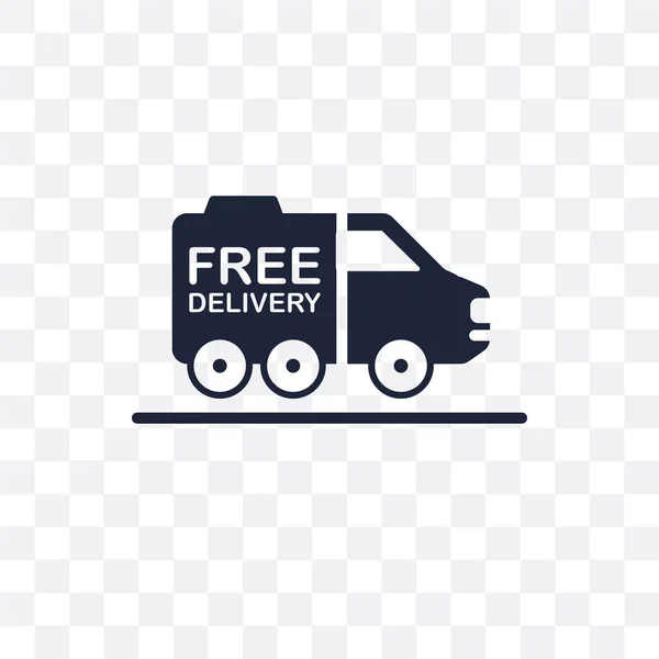 Free Delivery Transparent Icon Free Delivery Symbol Design Delivery Logistic — Stock Vector