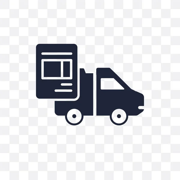 Vrachtbrief Transparant Pictogram Vrachtbrief Symbool Ontwerp Van Levering Logistieke Collectie — Stockvector